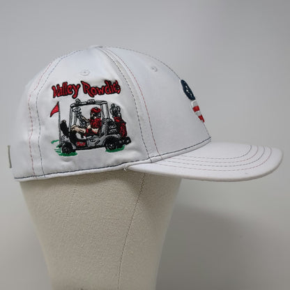 Black Clover Baseball Cap White XL Fitted Memory Fit Live Lucky Valley Rowdies