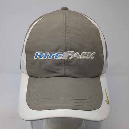 RitePack Strapback Hat Brown One Size Adjustable Nike Golf Embroidered