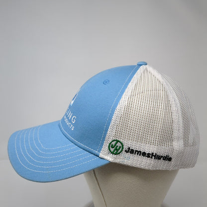 Lansing Building Products Snapback Trucker Hat Blue OS Mesh Back James Hardie