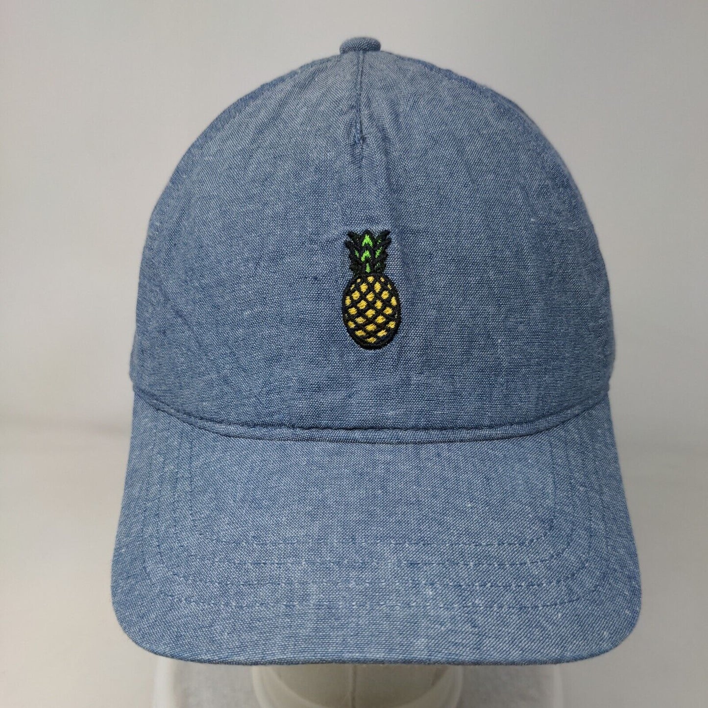 Pineapple Slideback Hat Blue OSFM Adjustable Embroidered Solid