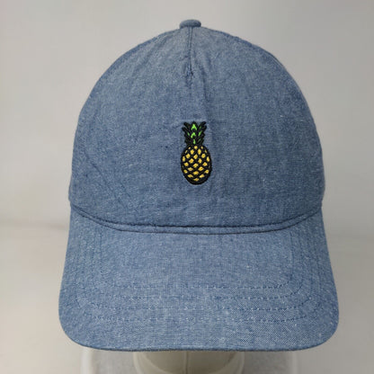 Pineapple Slideback Hat Blue OSFM Adjustable Embroidered Solid