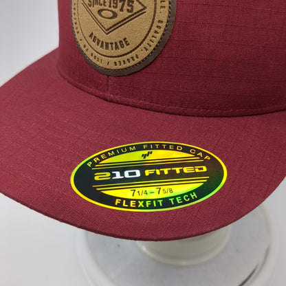 An Unfair Advantage Fitted Hat Red 7 1/4-7 5/8 Flexfit Oakley W/Tags