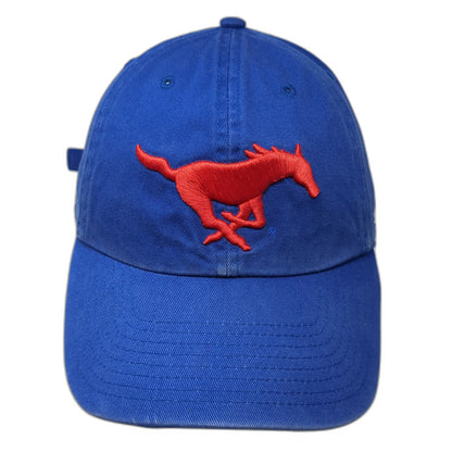 '47 Baseball Cap Blue One Size NCAA SMU Mustangs Embroidered Cotton Curved Hat