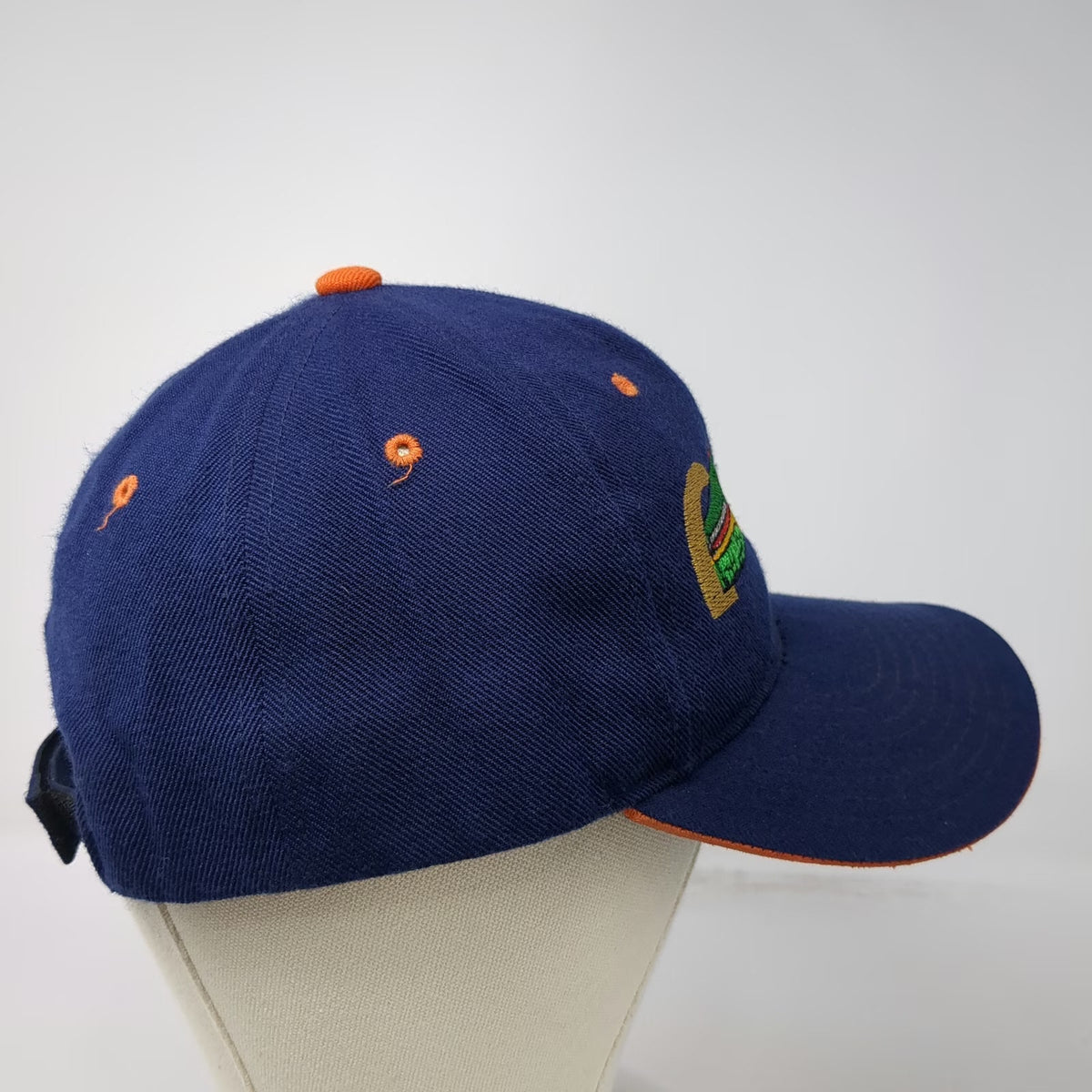 Blue Baseball Cap OSFM Barrancas del Cobre Mexico Train Strapback Hat Chihuahua