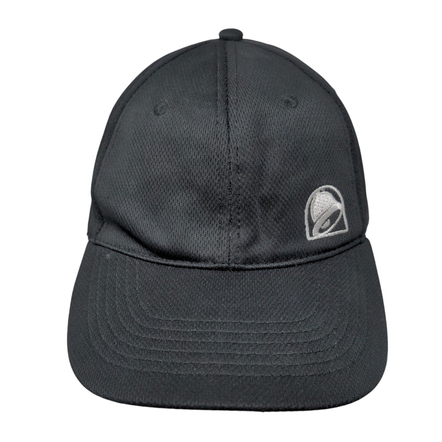 Taco Bell Snapback Hat Black OSFA Embroidered Vent Holes Adjustable
