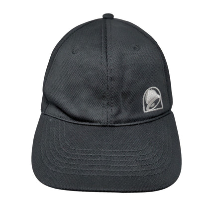 Taco Bell Snapback Hat Black OSFA Embroidered Vent Holes Adjustable