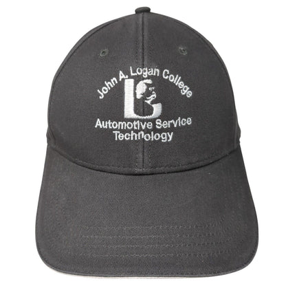 John A Logan College Automotive Service Technology Strapback Hat Gray One Size
