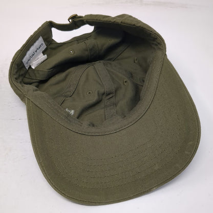 Mutual Weave Baseball Cap Green One Size Slideback Cotton Hat Embroidered Logo