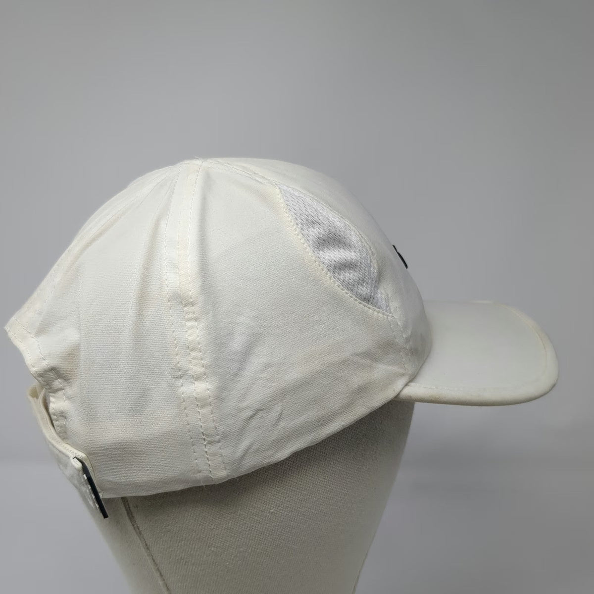 Capelli Sport Baseball Cap White One Size Mesh Vents Strapback Athletic Hat