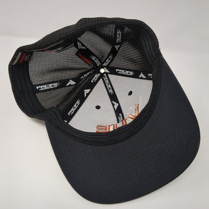 The Vue Warhawk Softball Fitted Mesh Back Trucker Hat Black 7 3/8-8