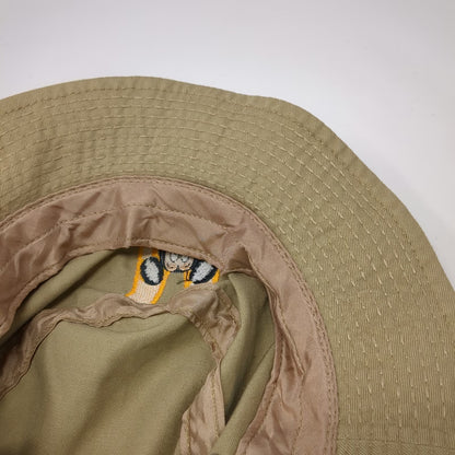 Goofy's Co Bucket Hat Beige Mickey Mouse Disney M Embroidered Cotton Vintage