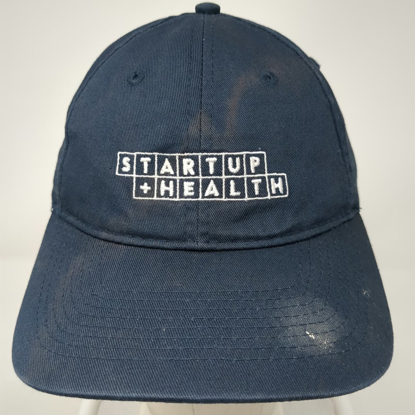 Port & Company Baseball Cap Blue One Size Strapback Startup Health Cotton Hat