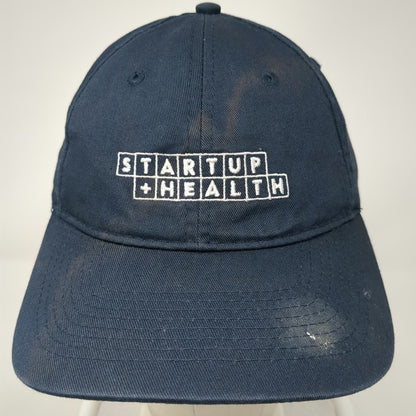 Port & Company Baseball Cap Blue One Size Strapback Startup Health Cotton Hat