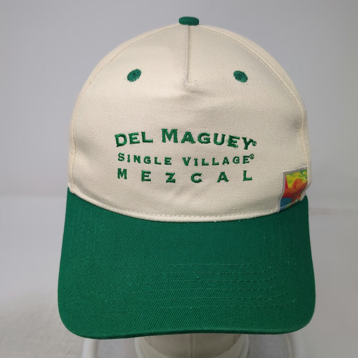 Del Maguey Single Village Mezcal Hat 5 Panel White Green One Size Slideback