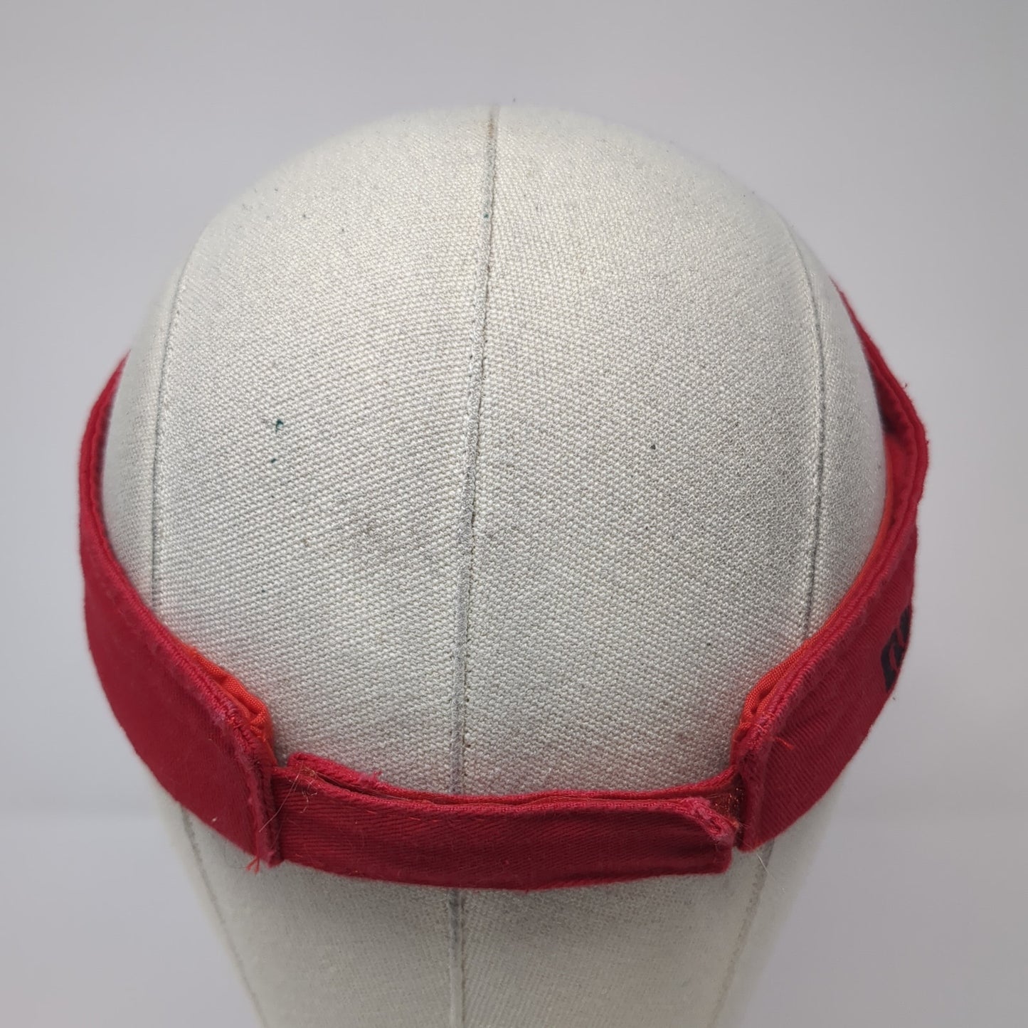 Mustangs Strapback Visor Hat Red One Size Adjustable Embroidered BWM