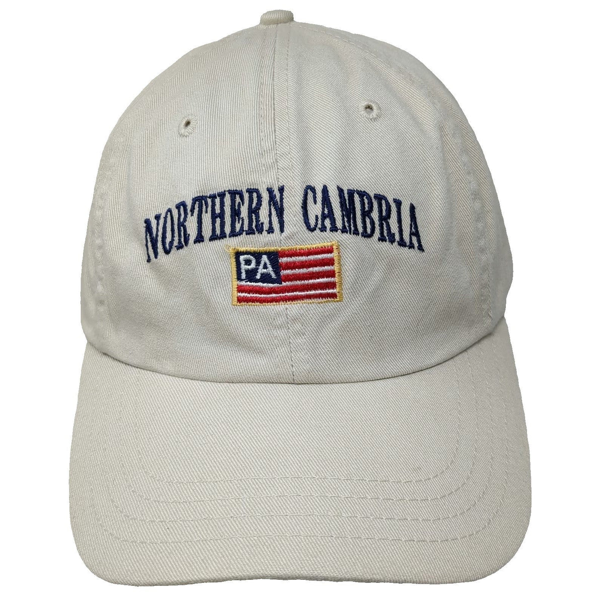Northern Cambria PA Pennsylvania Baseball Cap Beige One Size Hat Embroidered