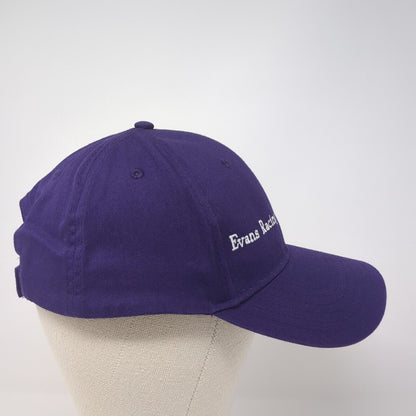 Evans Racing Strapback Hat Purple One Size Adjustable Embroidered Otto