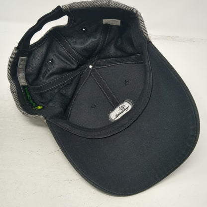 John Deere Baseball Cap Gray One Size Strapback Wool Blend Embroidered Logo Hat