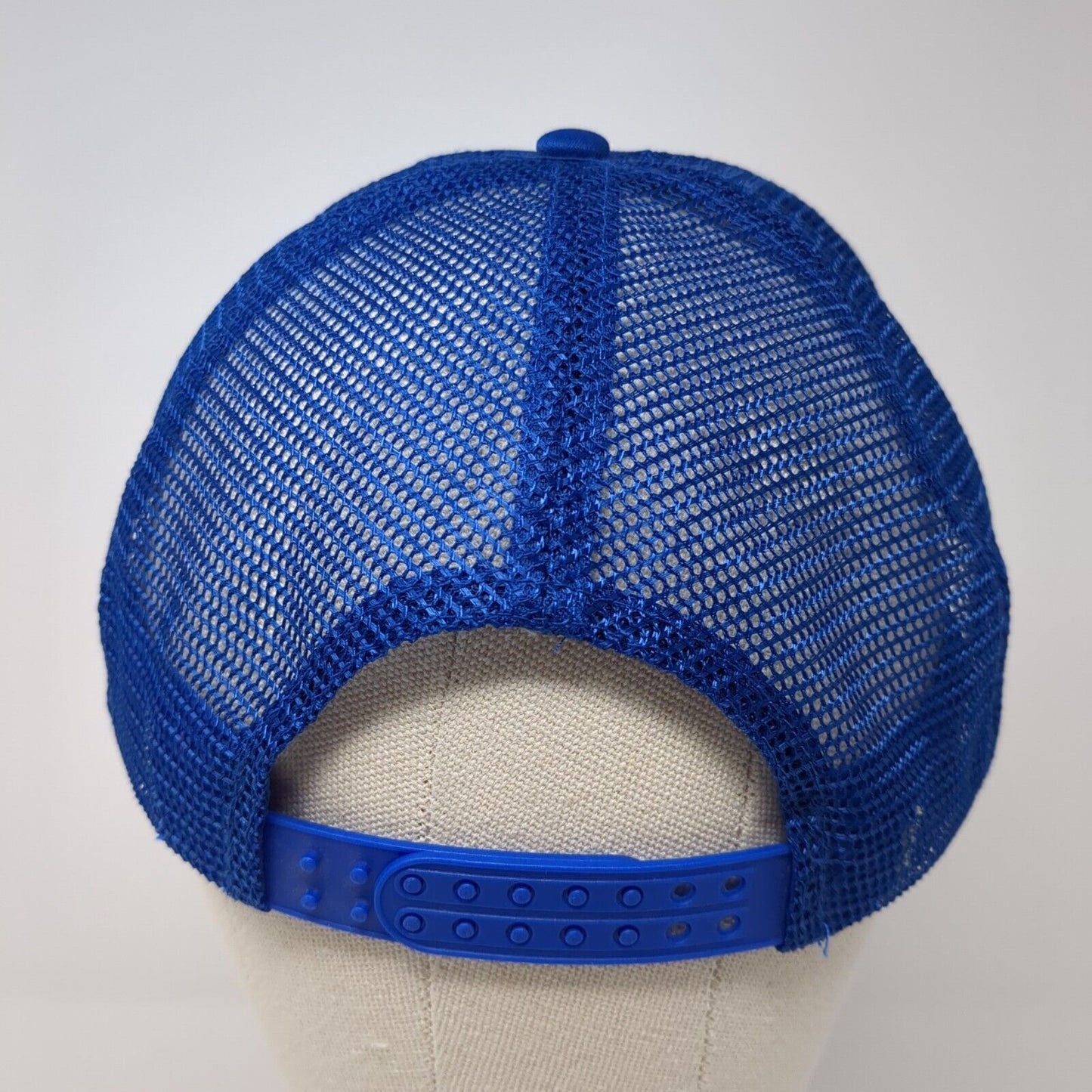 Blue Cross of Idaho Snapback Trucker Hat Blue One Size Adjustable Mesh Back Rope