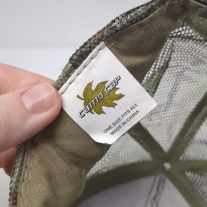 Legrand Fertilizer Snapback Rope Trucker Hat Multi One Size Camo Mesh Back