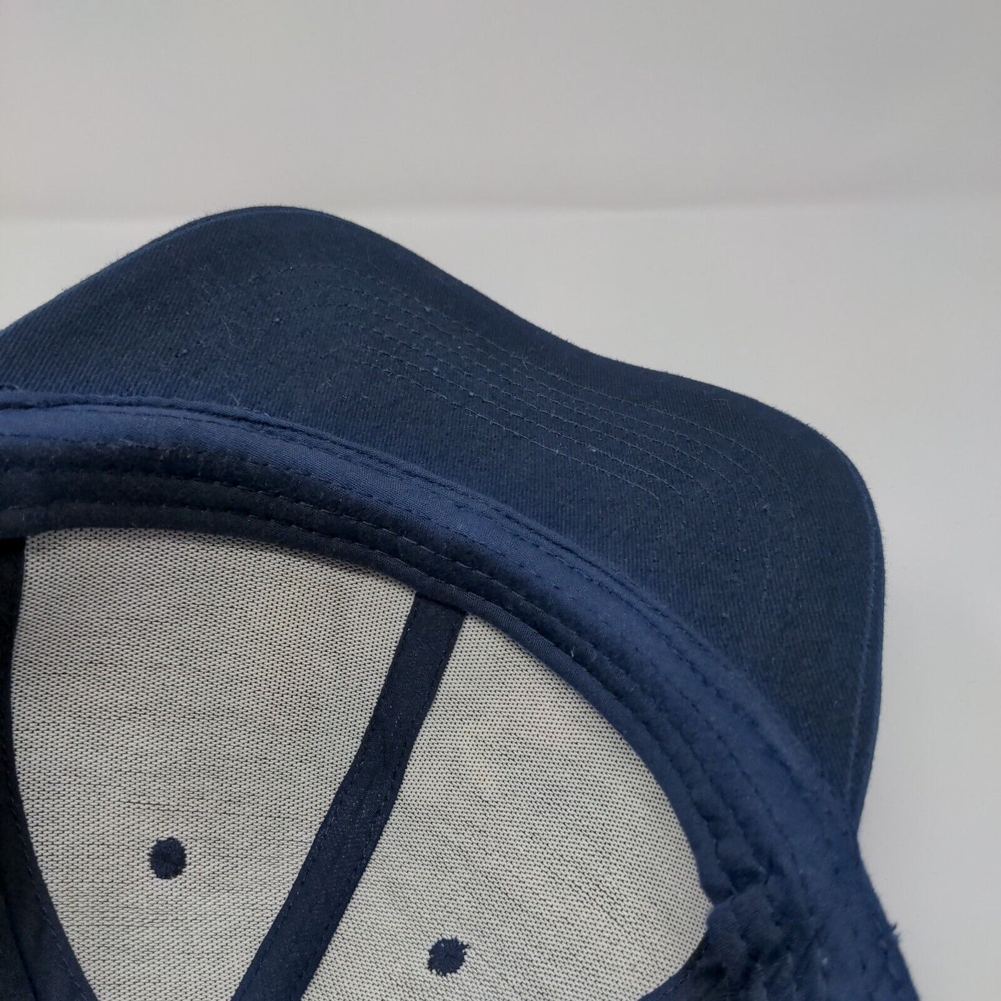 Staple Snapback Hat Blue One Size Adjustable Embroidered 6 Panel Cotton