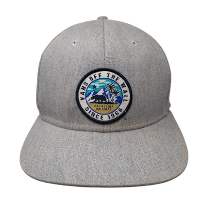 Vans Off The Wall Patch Snapback Hat Gray One Size Adjustable 6 Panel