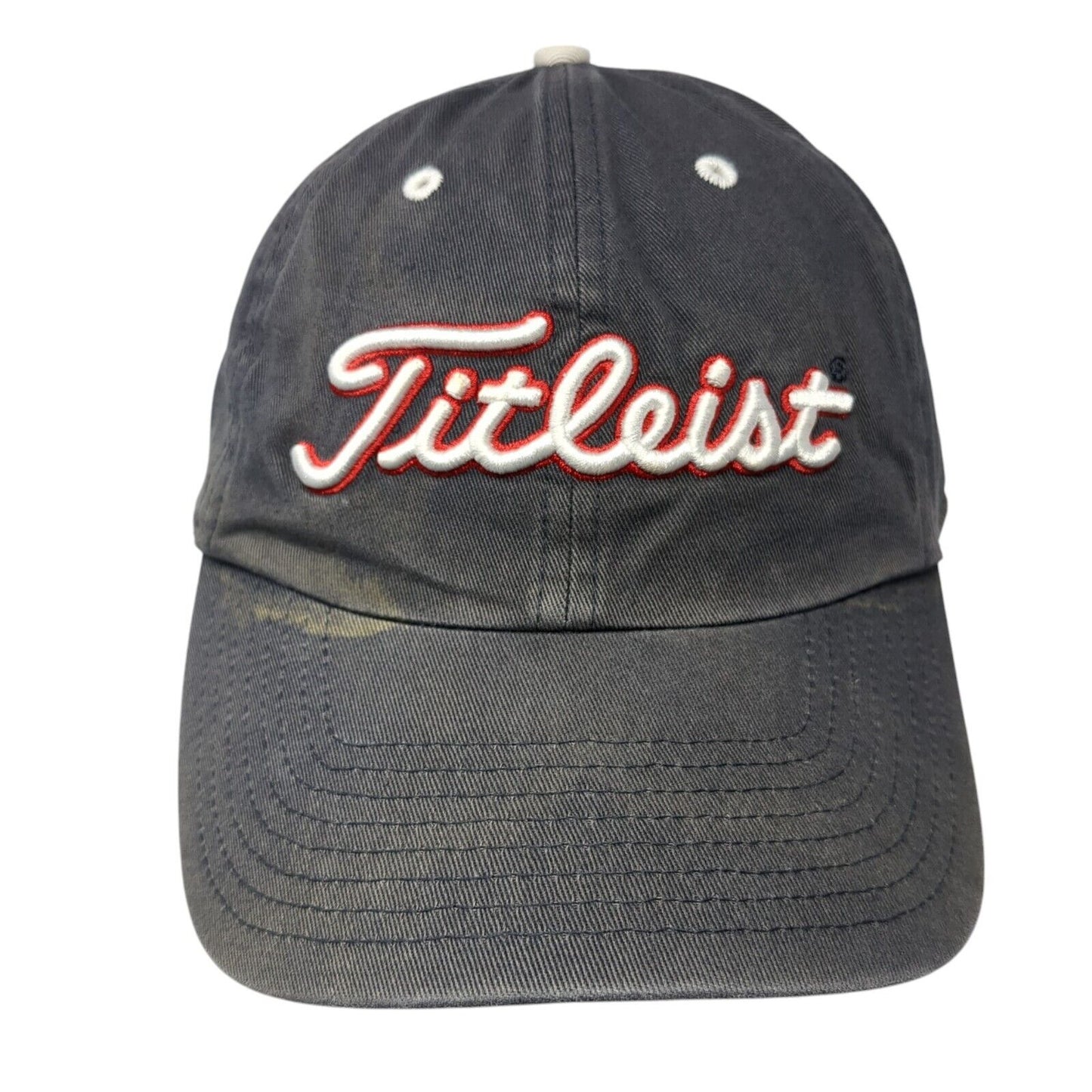 Titleist USA Flag Slideback Hat Gray One Size Adjustable Embroidered