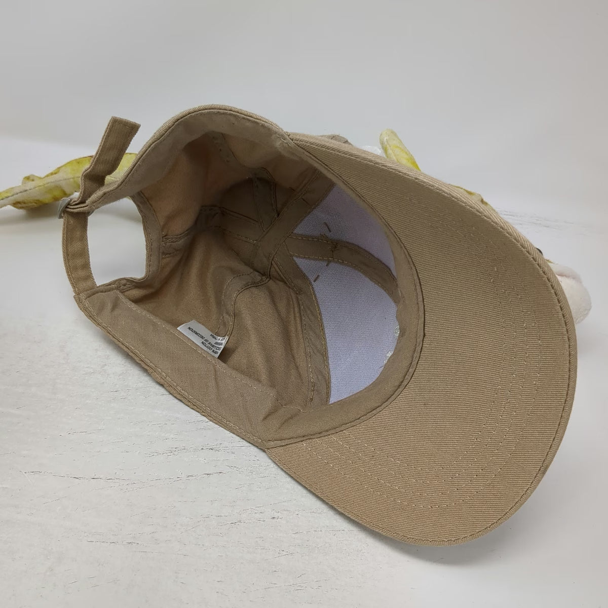 Cabela's Baseball Cap Beige Walleye Plush Fish Hat Cotton Adjustable Novelty