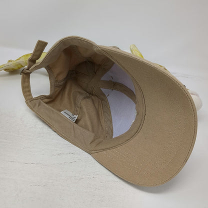 Cabela's Baseball Cap Beige Walleye Plush Fish Hat Cotton Adjustable Novelty
