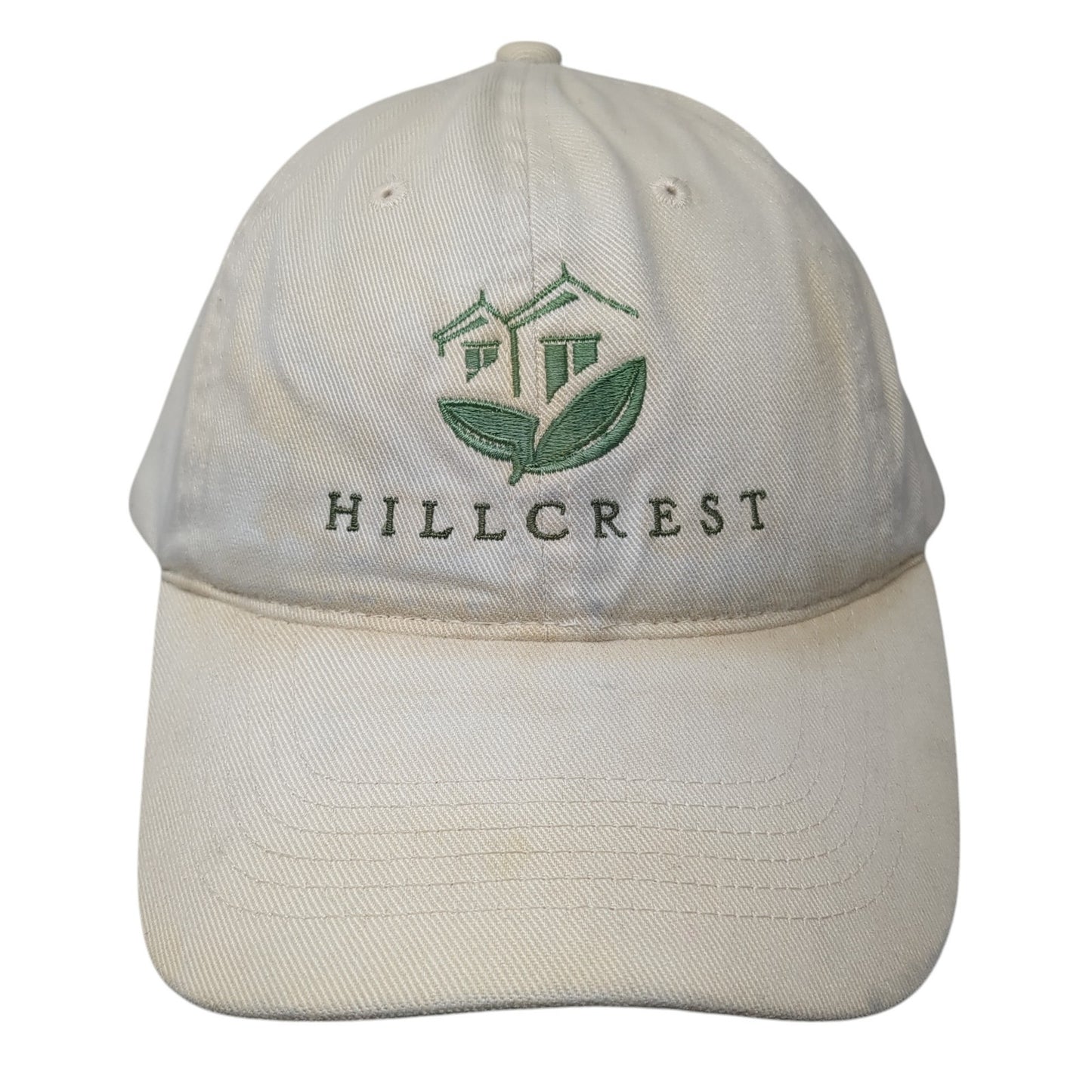 Hill Crest Baseball Cap Beige One Size Adjustable Embroidered Sportsman