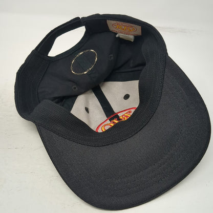 RIO Baseball Cap Black OSFM Strapback Fly Fishing XS Technology Hat Jim Vincents