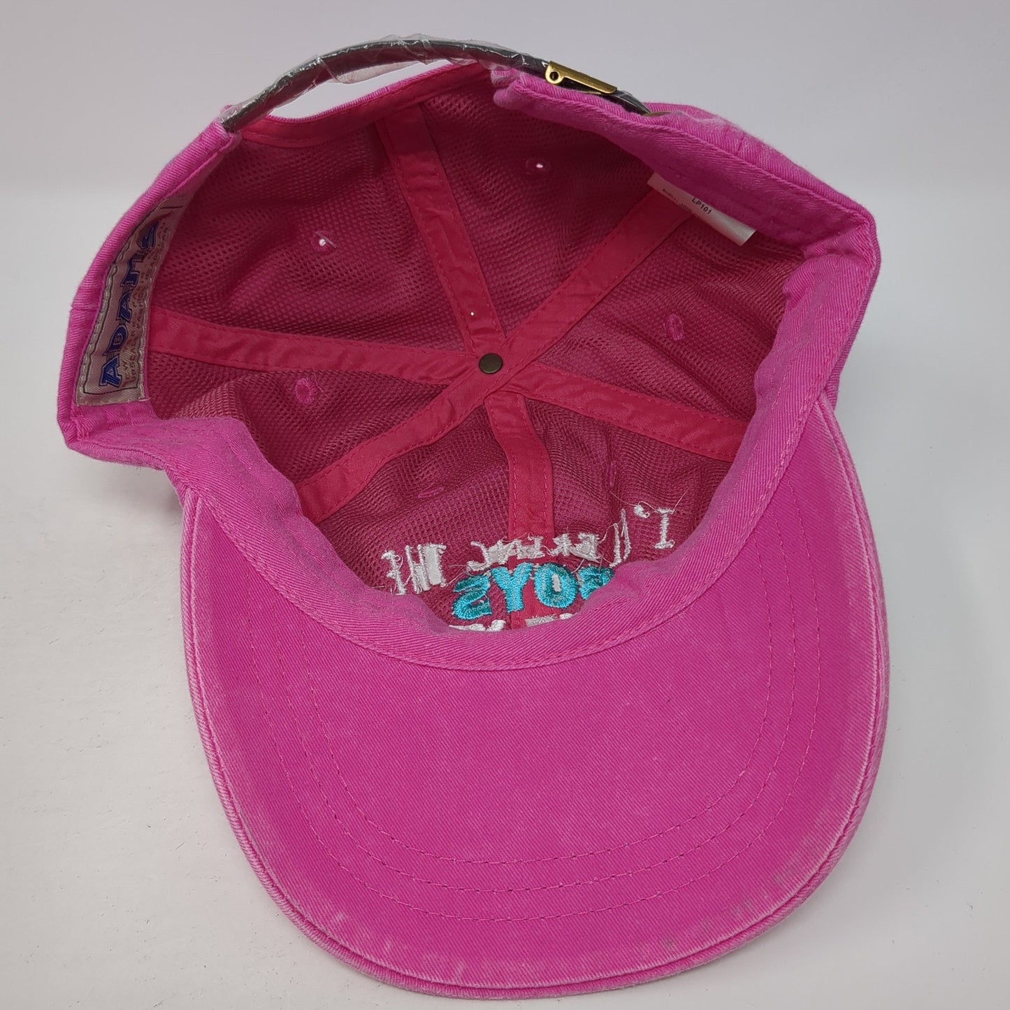 I'll Bring The Boys To The Yard Baseball Cap Pink One Size Adjustable Adams