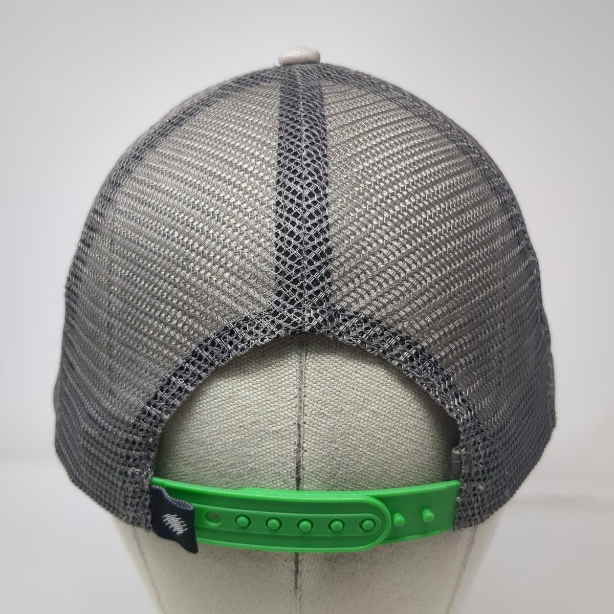 Namebrand Gray Green Trucker Hat One Size Idaho Central Credit Union Mesh Patch