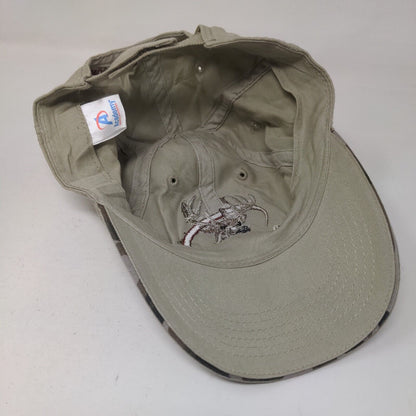 Academy Sports&Outdoors Strapback Hat Tan One Size Adjustable Embroidered Cotton