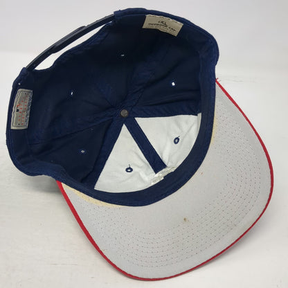 Atlanta Braves MLB Outdoor Cap Trucker Hat Blue Red OSFM Snapback Embroidered