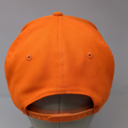 Deer Snapback Hat Orange One Size Solid Adjustable Hunting Outdoor Cap