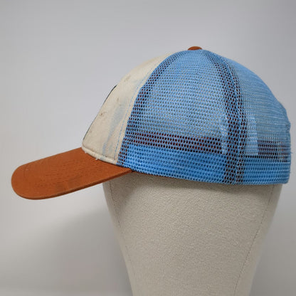 H3 Headwear Zion National Park Trucker Hat Beige Orange One Size Mesh Snapback