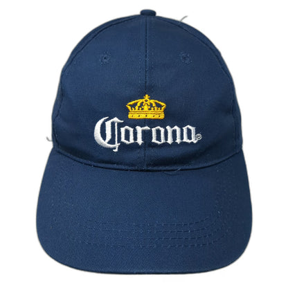 BDA Corona Beer Logo Hat Blue Baseball Cap One Size Strapback Cotton Embroidered
