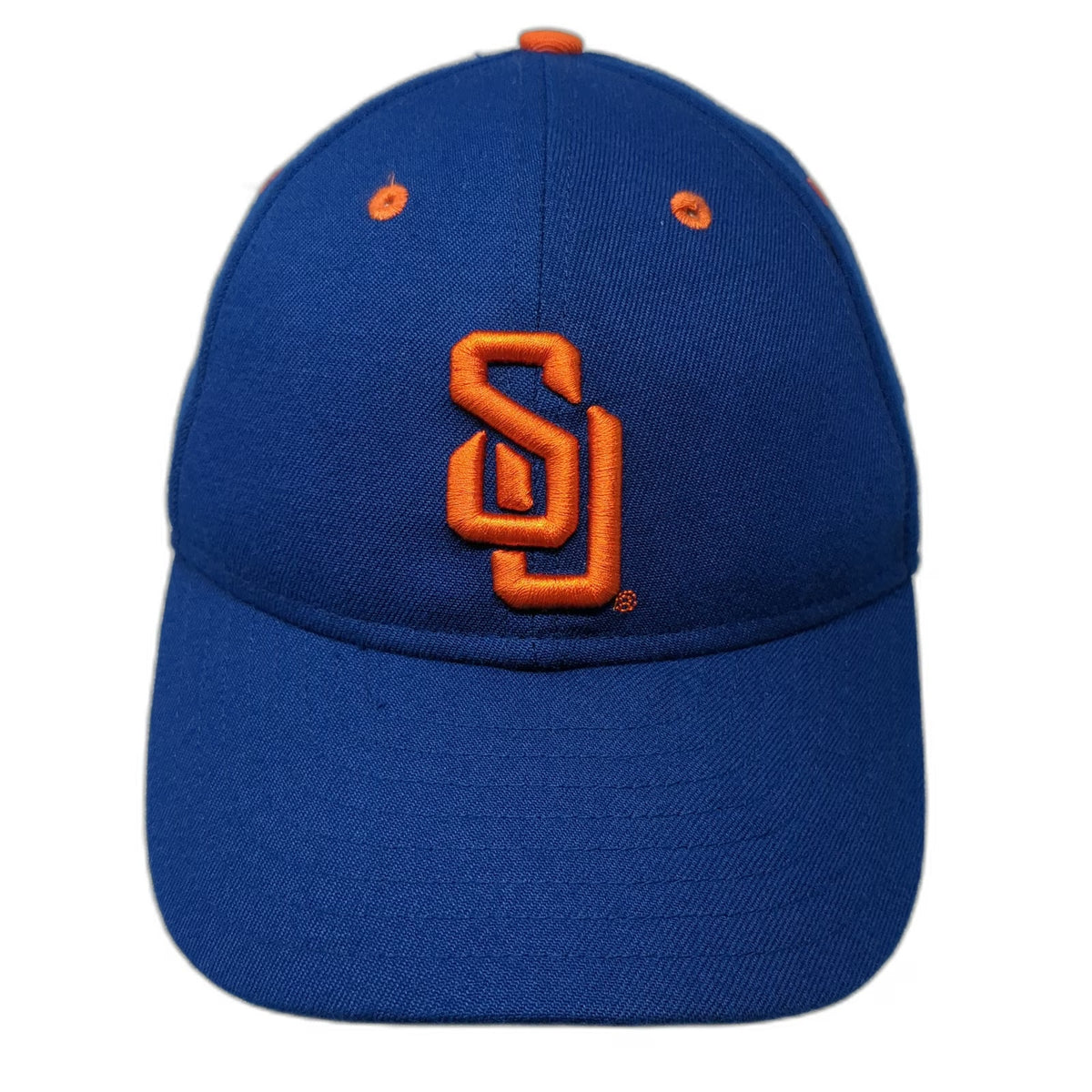 Syracuse Orange NCAA New Era Cap Blue 7 1/8 Fitted Wool Blend Embroidered Logos
