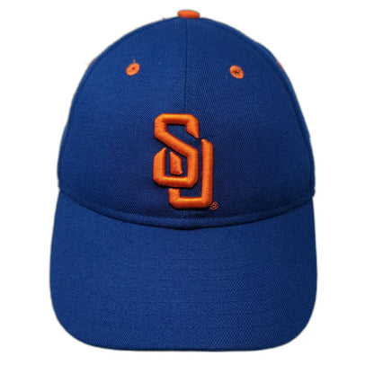Syracuse Orange NCAA New Era Cap Blue 7 1/8 Fitted Wool Blend Embroidered Logos