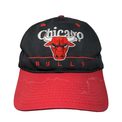 Twins Enterprise Men's Snapback Hat Black Red OSFA Chicago Bulls NBA Vintage