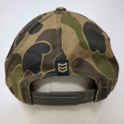MTN OPS 5 Panel Green Brown One Size Camo Snapback Hat Deer Antlers Hunting