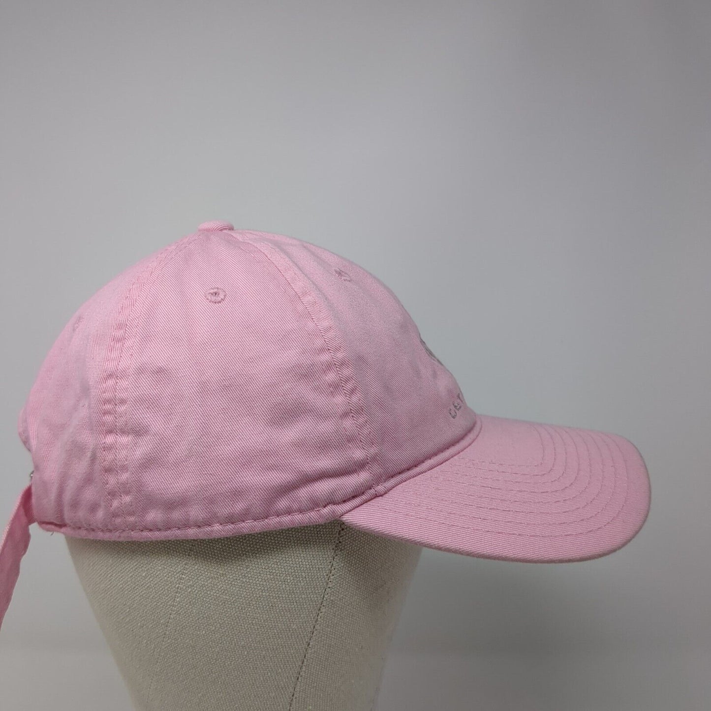 Get Right LLC Slideback Hat Pink One Size Adjustable Vented Holes 6 Panel Cotton