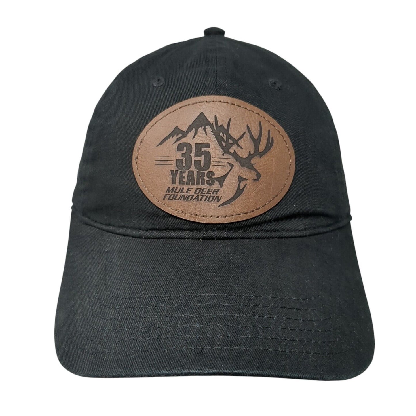 35 Years Mule Deer Foundation Strapback Hat Black One Size Adjustable Otto