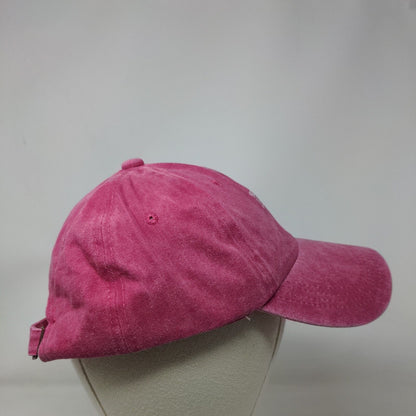 Normal Isn't Coming Back Jesus Is Slideback Hat Pink One Size Adjustable Cotton