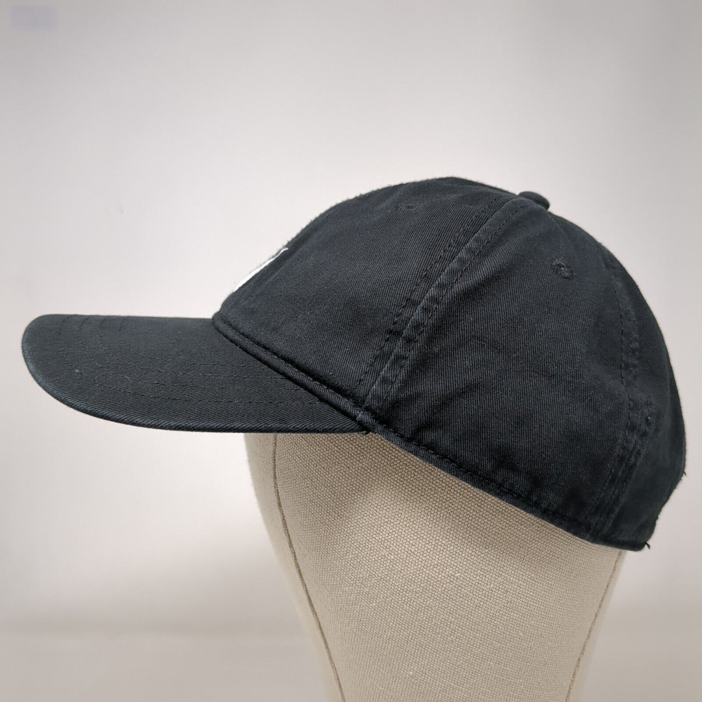 Nautica Slideback Hat Black One Size Adjustable Embroidered 6 Panel