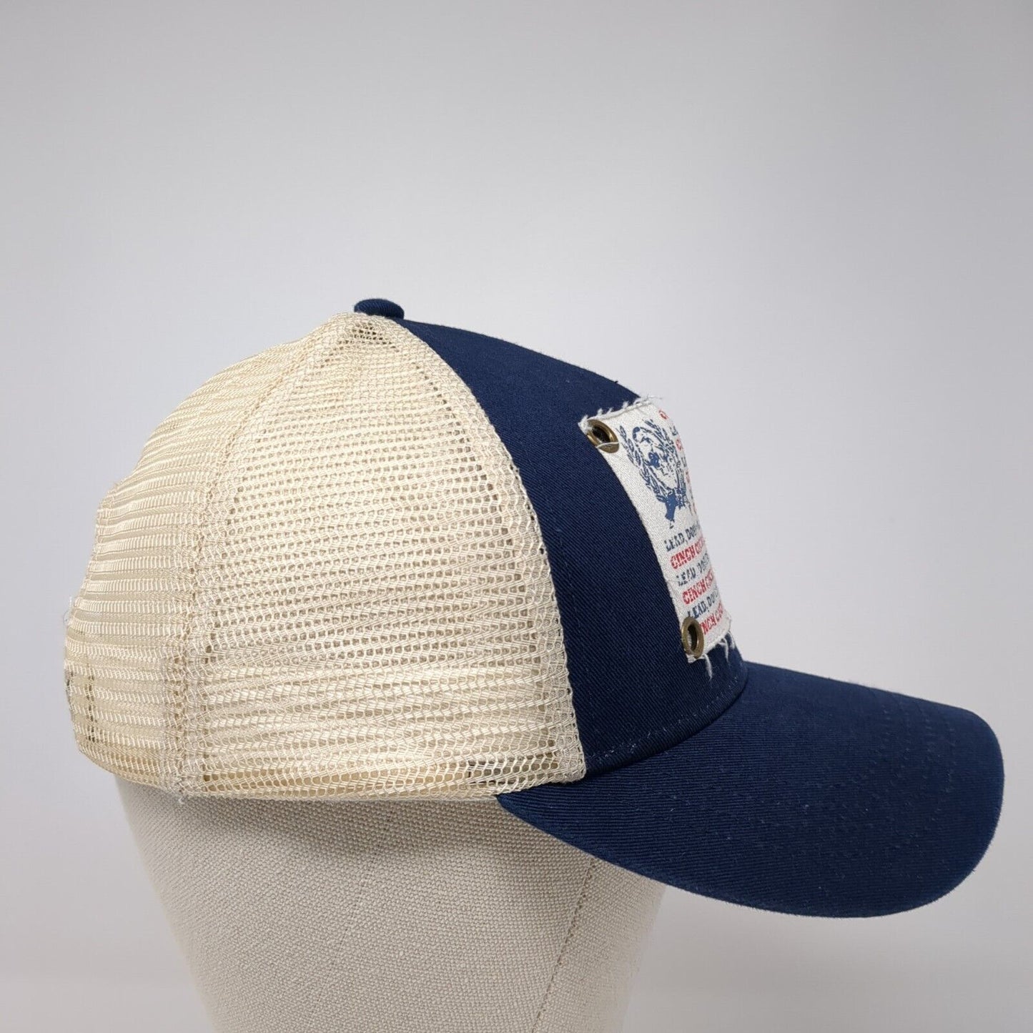 Cinch Lead Don't Follow Snapback Trucker Hat Multicolor OS Adjustable Mesh Back