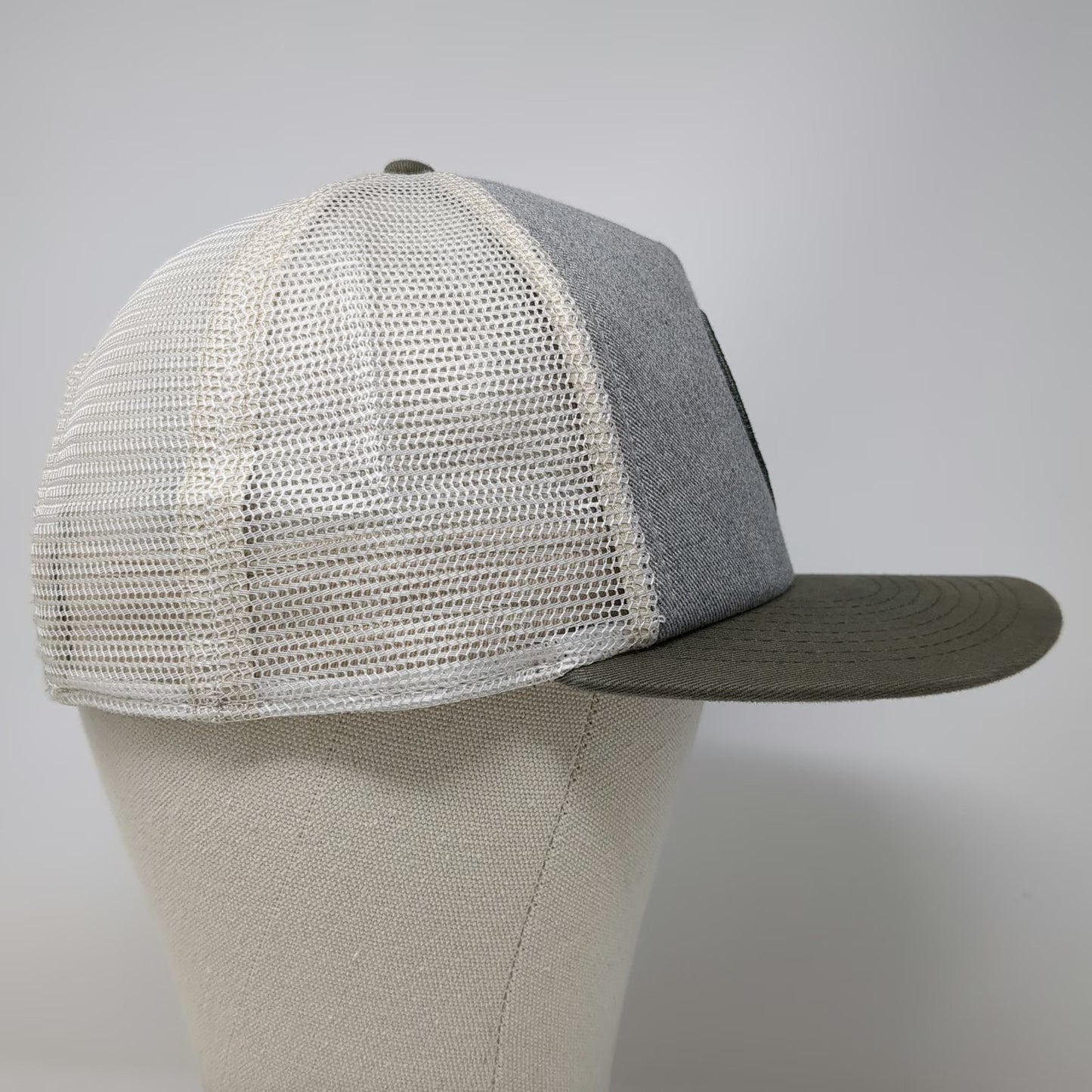 Tyler's Trucker Hat Gray Brown One Size Austin Texas Bison Patch Snapback hat