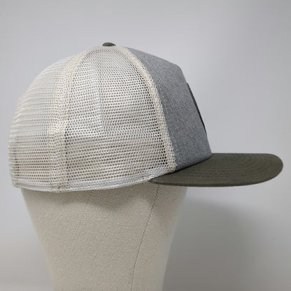 Tyler's Trucker Hat Gray Brown One Size Austin Texas Bison Patch Snapback hat