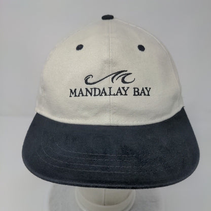 Mandalay Bay Las Vegas Slideback Hat Tan OSFA Adjustable Embroidered 6 Panel